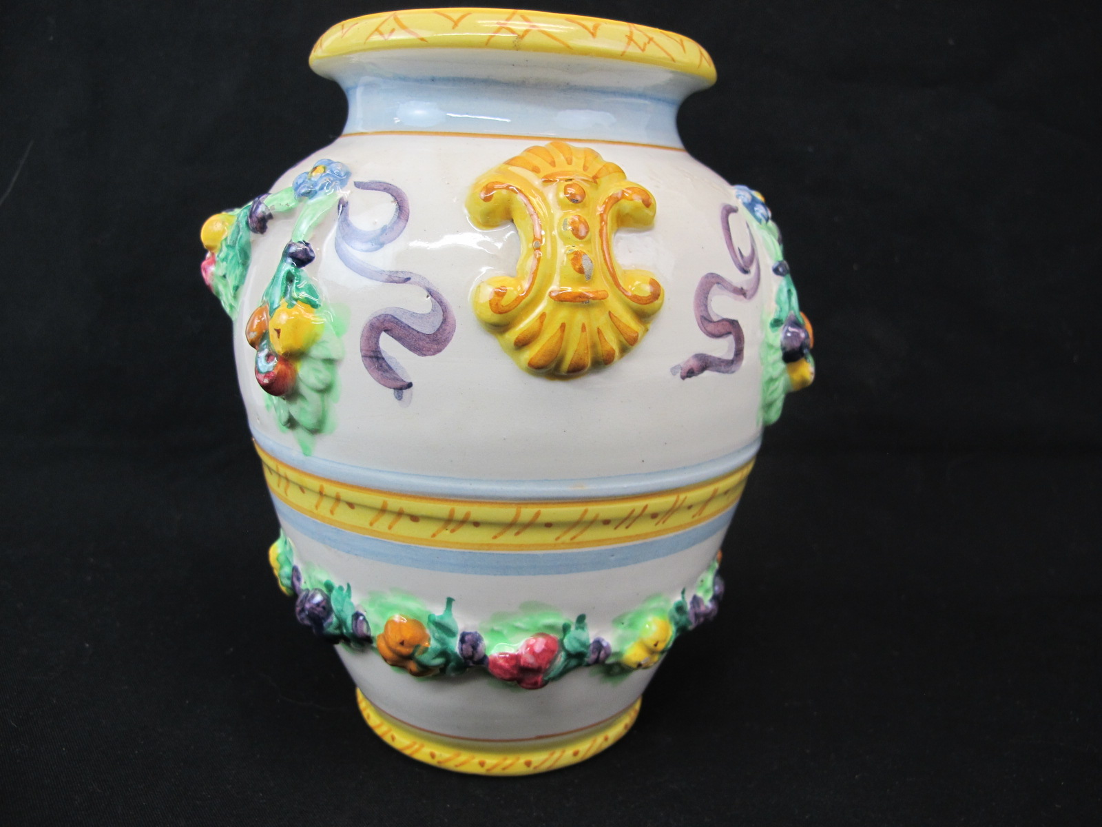 Vintage Hand Painted Florentine Vase Made in Italy Property Room