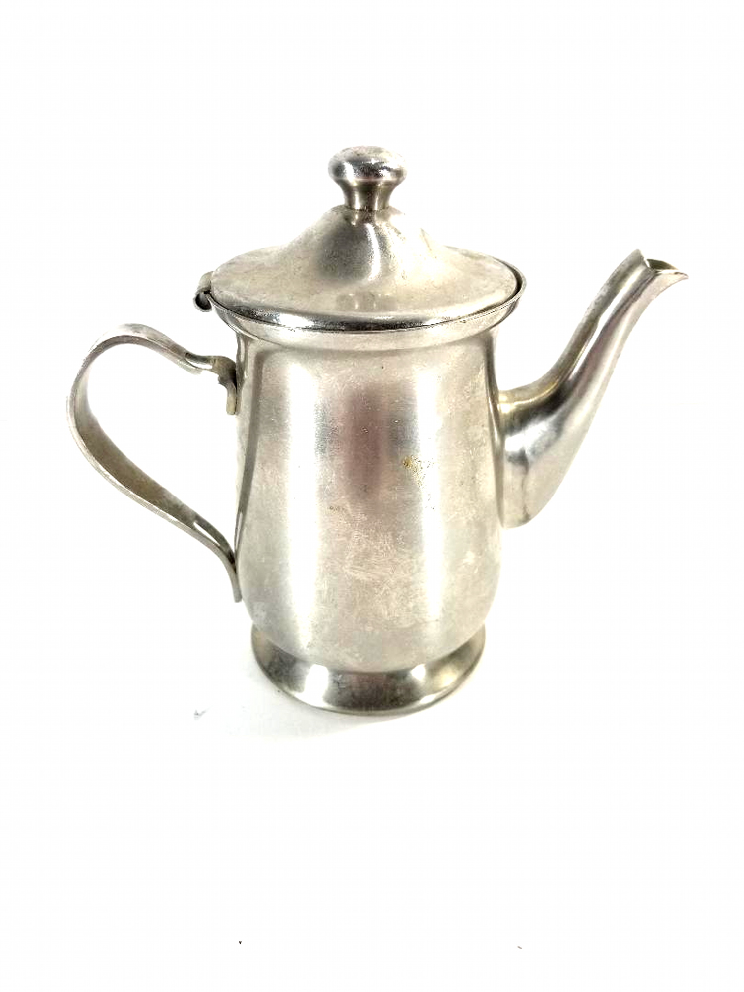 Vintage Oneida Hinged Stainless Steel (188) 6" Teapot Property Room