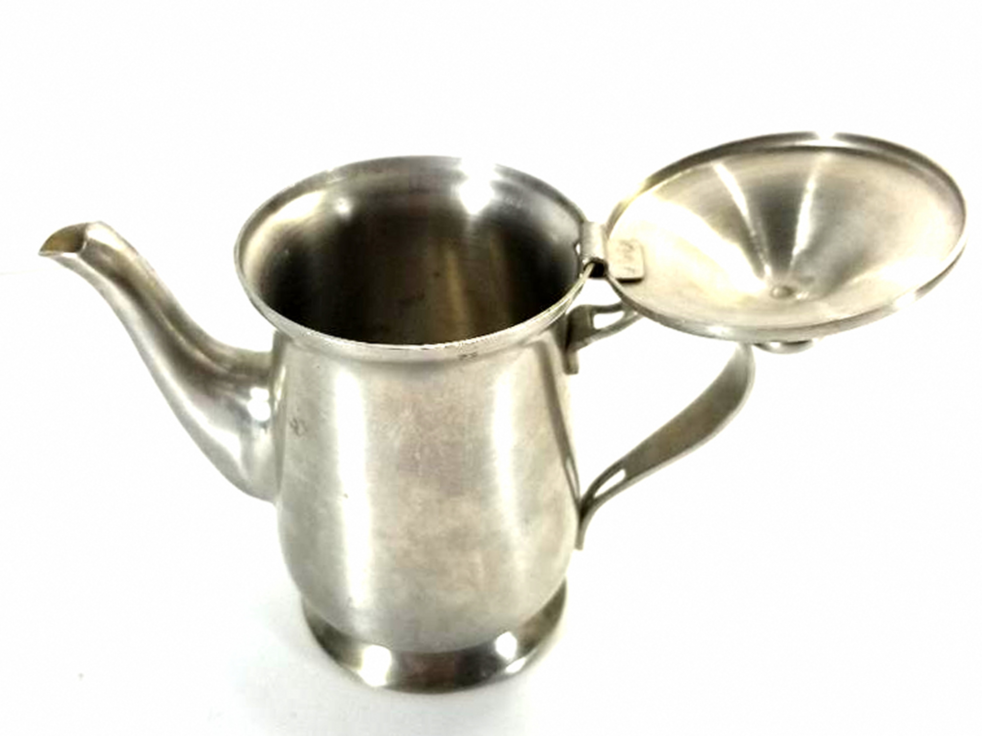 Vintage Oneida Hinged Stainless Steel (188) 6" Teapot Property Room