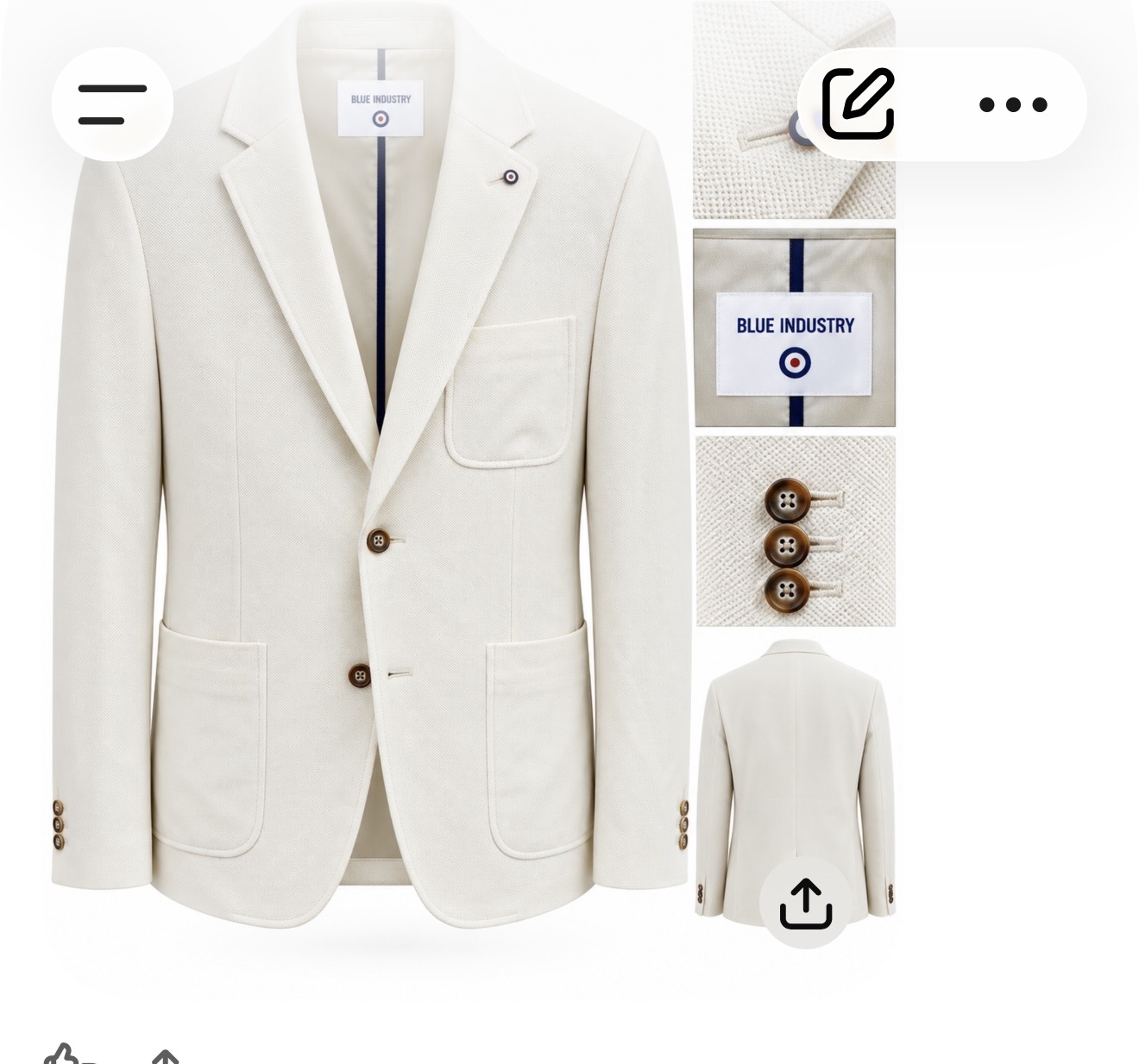 Men's Blazer Sz 46 by Blue Industry Compare at $515.00