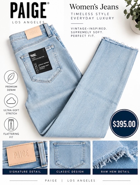 Women's Paige Jeans Sz 34 Compare at $300.00