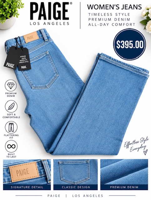 Women's Paige Jeans Sz 27 Compare at $300.00