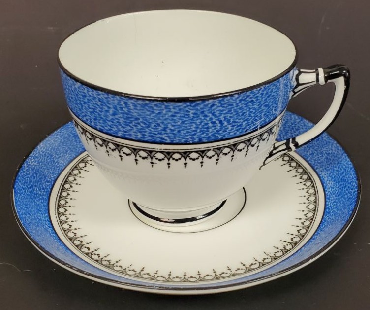 Vintage Wetley SS 9345 Longton England Bone China Cup and Saucer