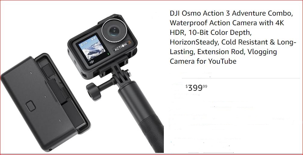 DJI Osmo Action 3 Adventure Combo