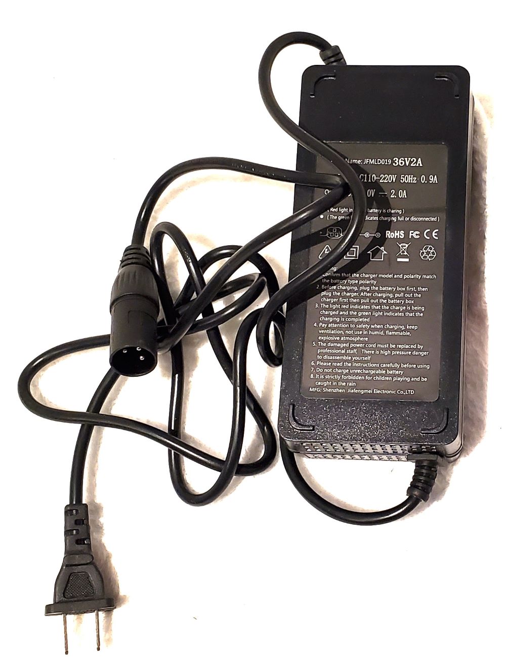 Power Supply Adaptor Model JFMD019 36V2A New Property Room