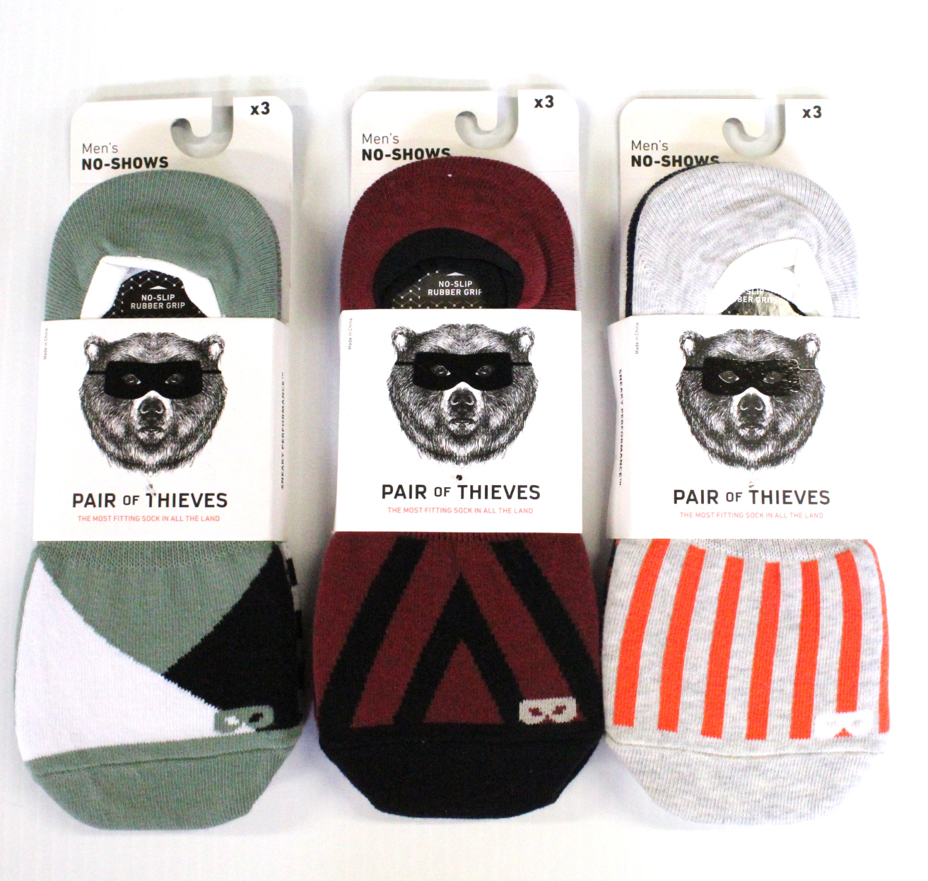 3 Packs of 3 PAIR OF THIEVES Men's NO SHOW Socks Size 912