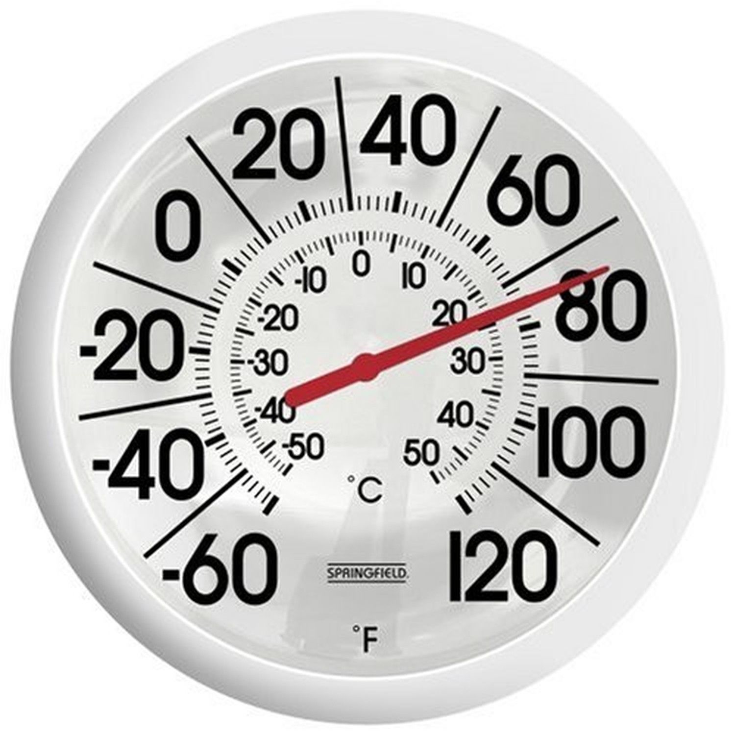 Springfield Big and Bold Outdoor Thermometer (13.25Inch) 1 Property Room