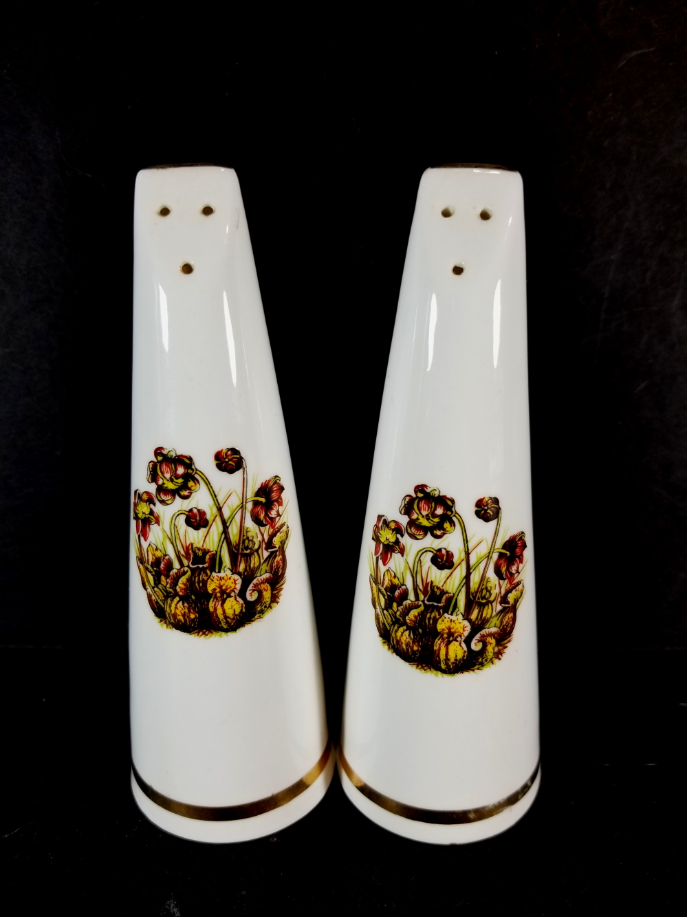 VTG Hand Painted Salt & Pepper Shakers Made in England Property Room