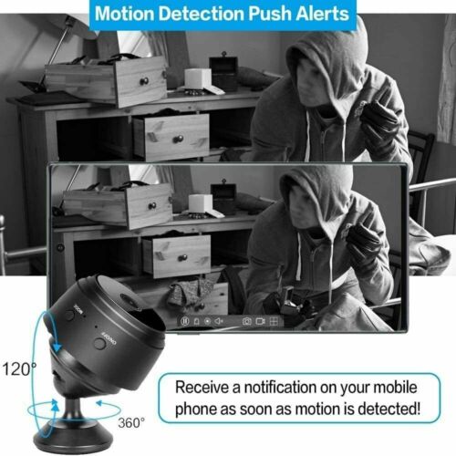 Wireless WIFI Mini Hidden Spy Camera Home Security With Motion