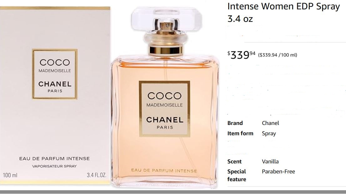 Chanel COCO Mademoiselle 100ml Spray