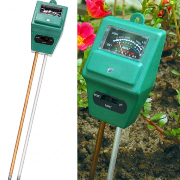 3 In 1 Hydroponic Soil Moisture Light Ph Meter Tester Property Room