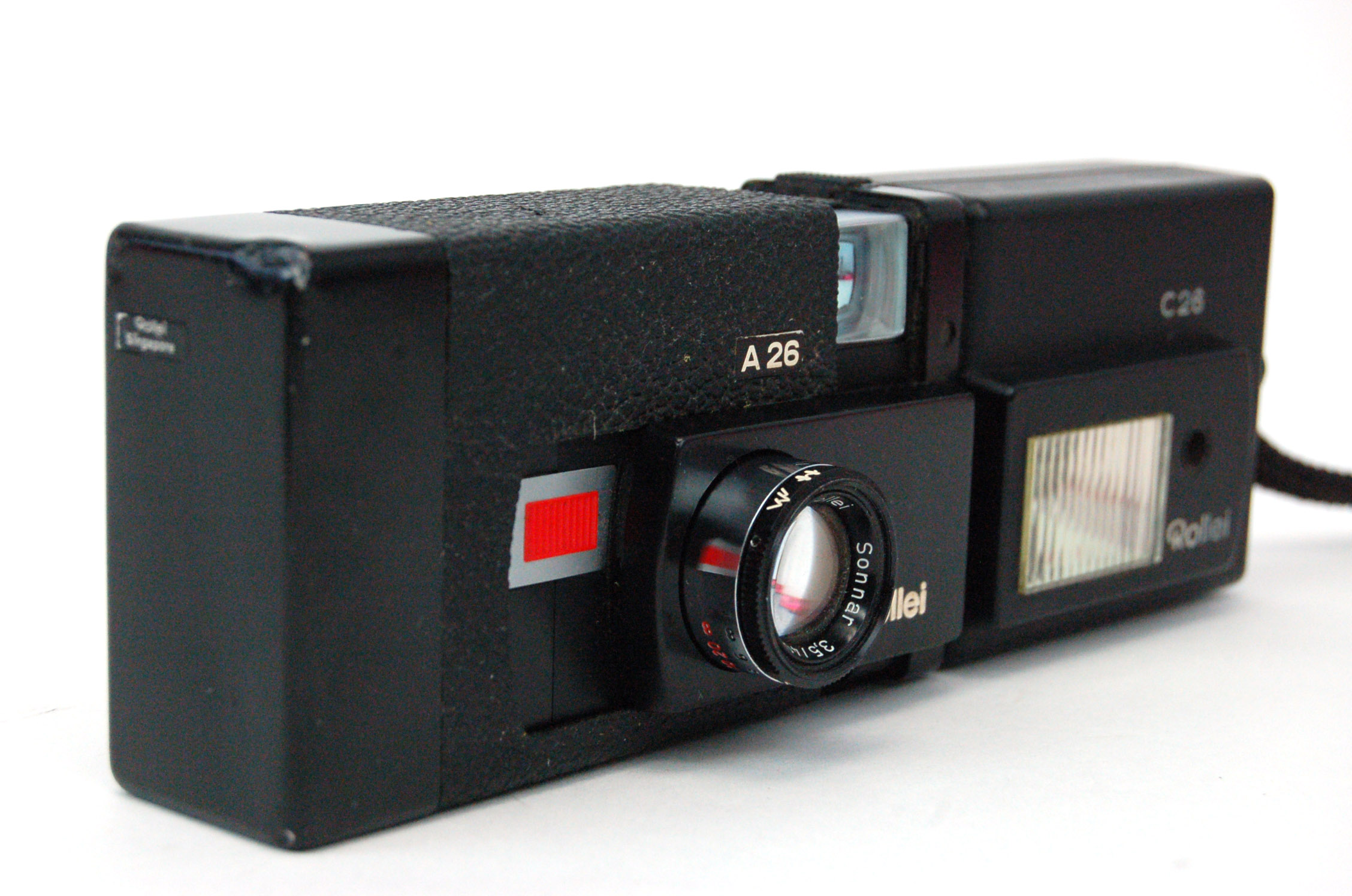 Circa 1970's ROLLEI A 26 Compact Camera with Flash Unit Property Room