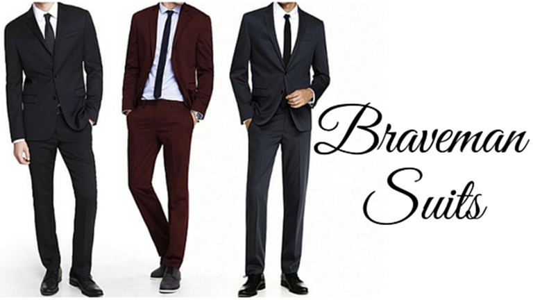 Men's 2 Button Charcoal  Suit (We have more Braveman suits Call 1-844-650-3963 to order)