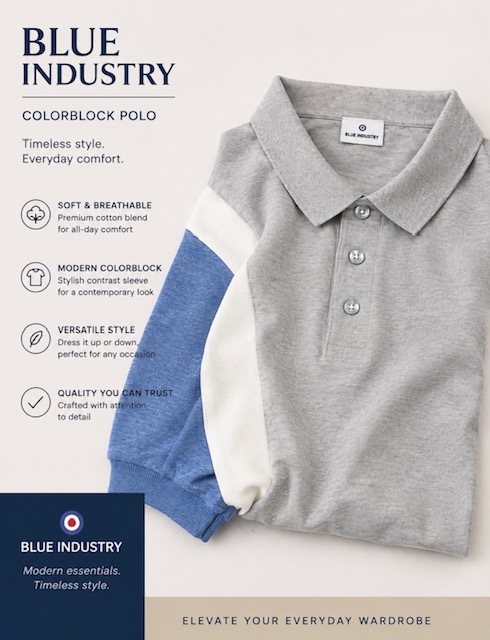 Shirt Men's Blue Industry Sz XXL