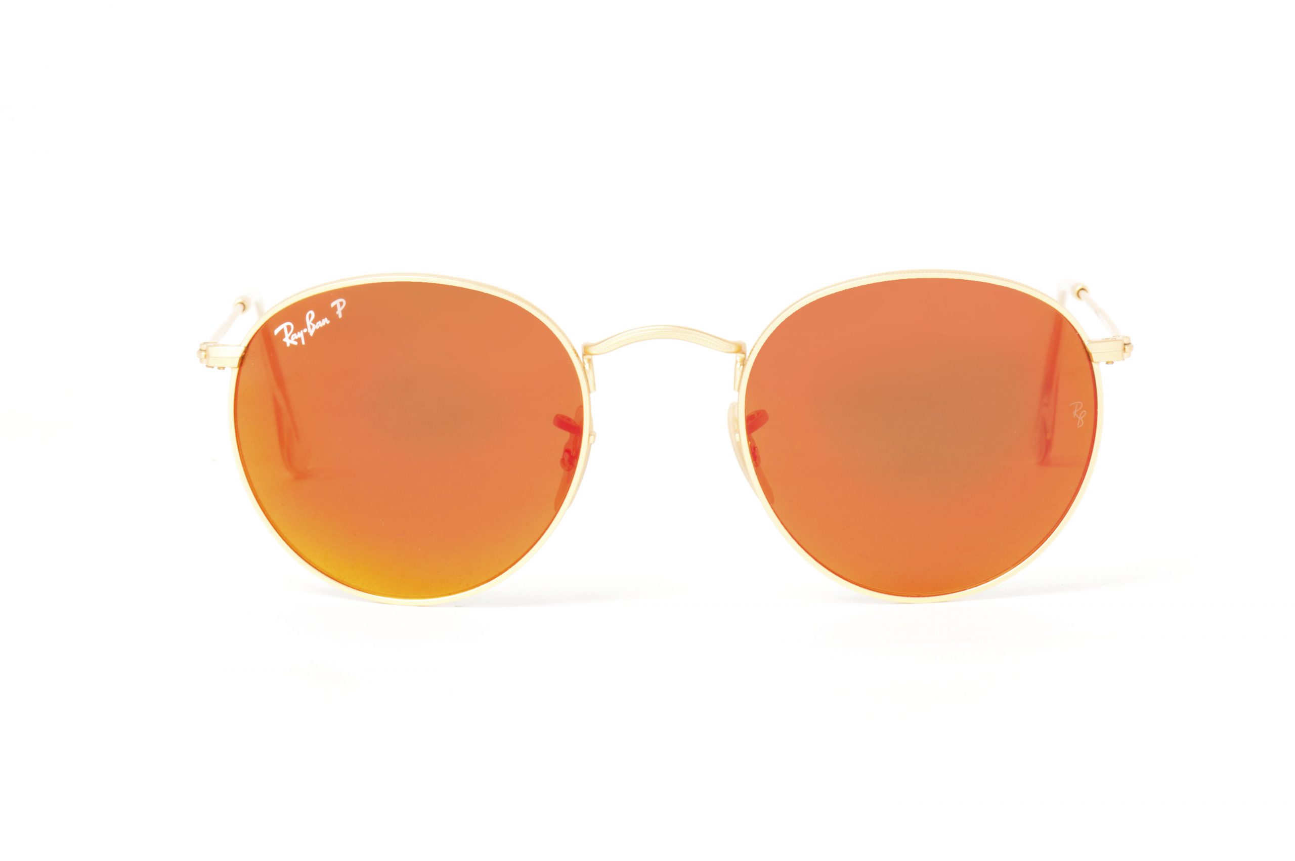 Ray Ban Sunglasses New Model 3447 - Retail $204.00 - Gold Frame Orange Mirror Lens