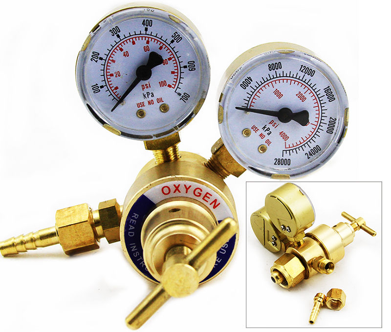 Oxygen Gas Welding Regulator Pressure Gauge Victor Type Solid