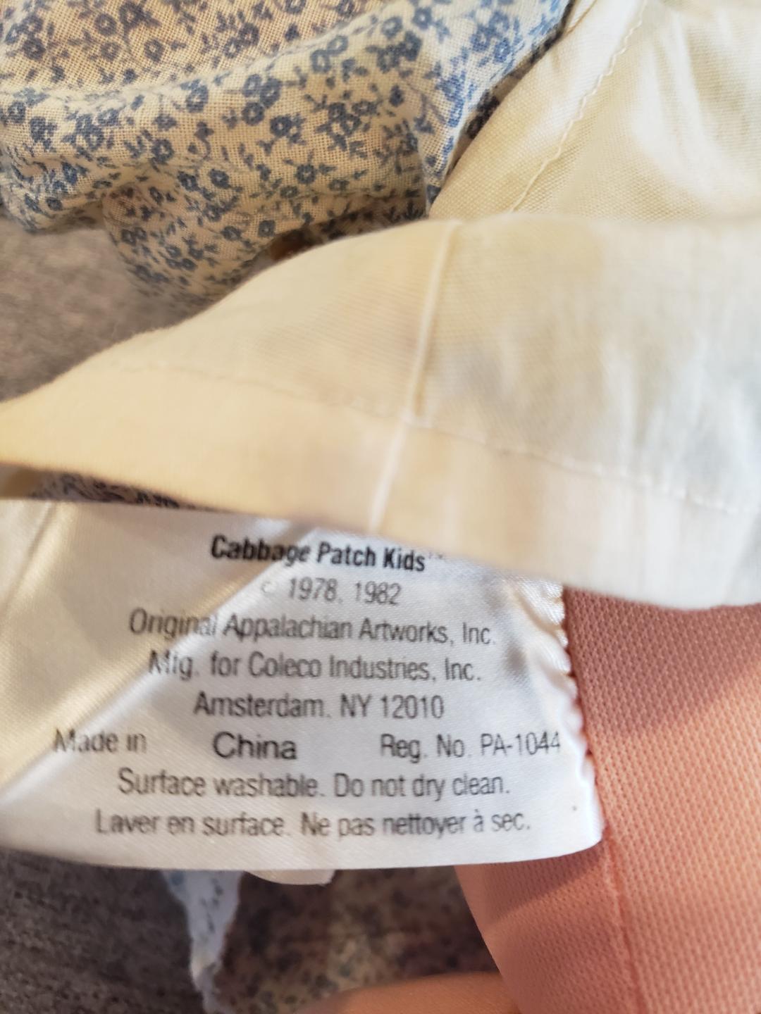 VTG Cabbage Patch Kids Doll Signed by Xavier Roberts 1984 Property Room