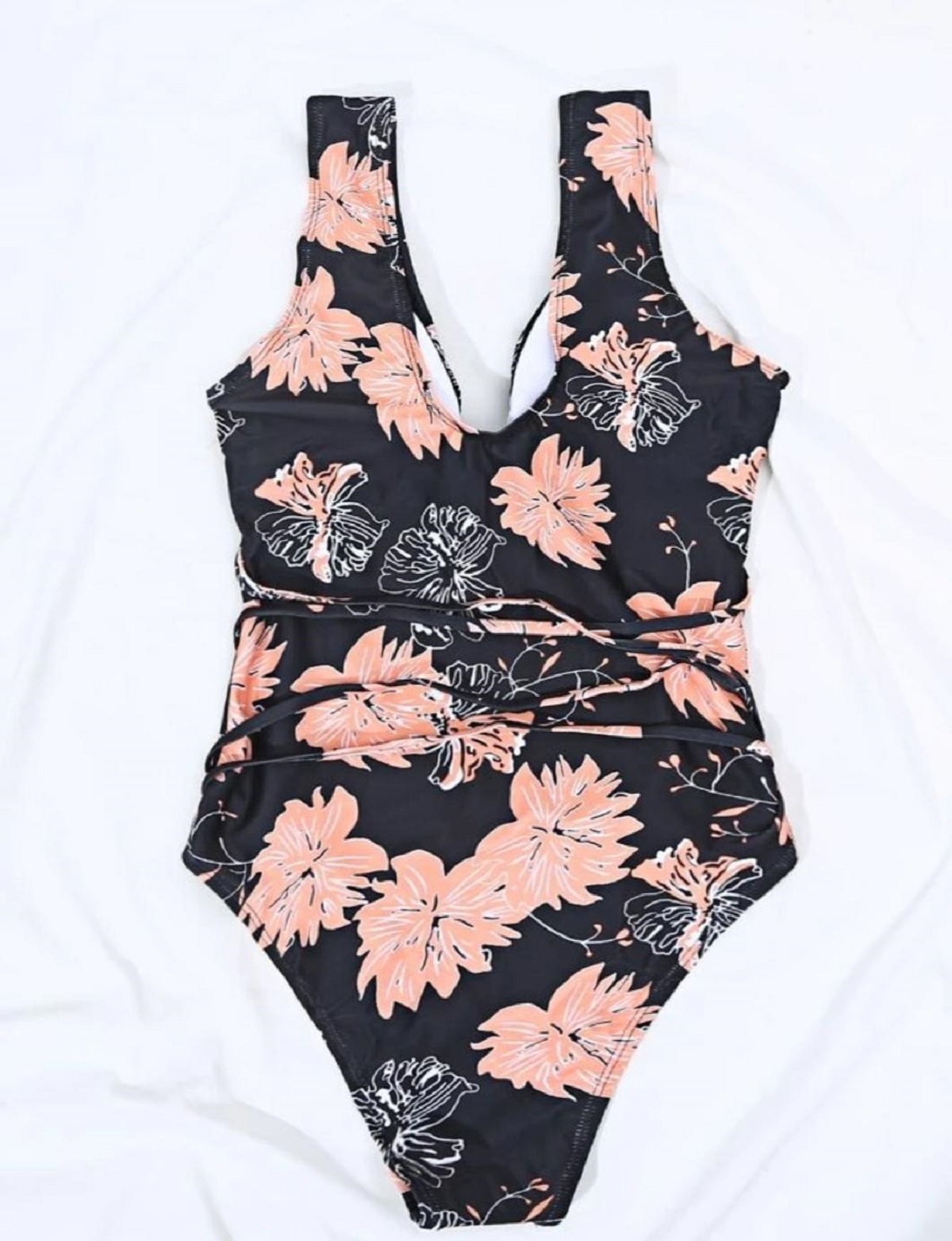 FLORAL KNOT CUTOUT ONE PIECE SWIMSUITSMALL Property Room