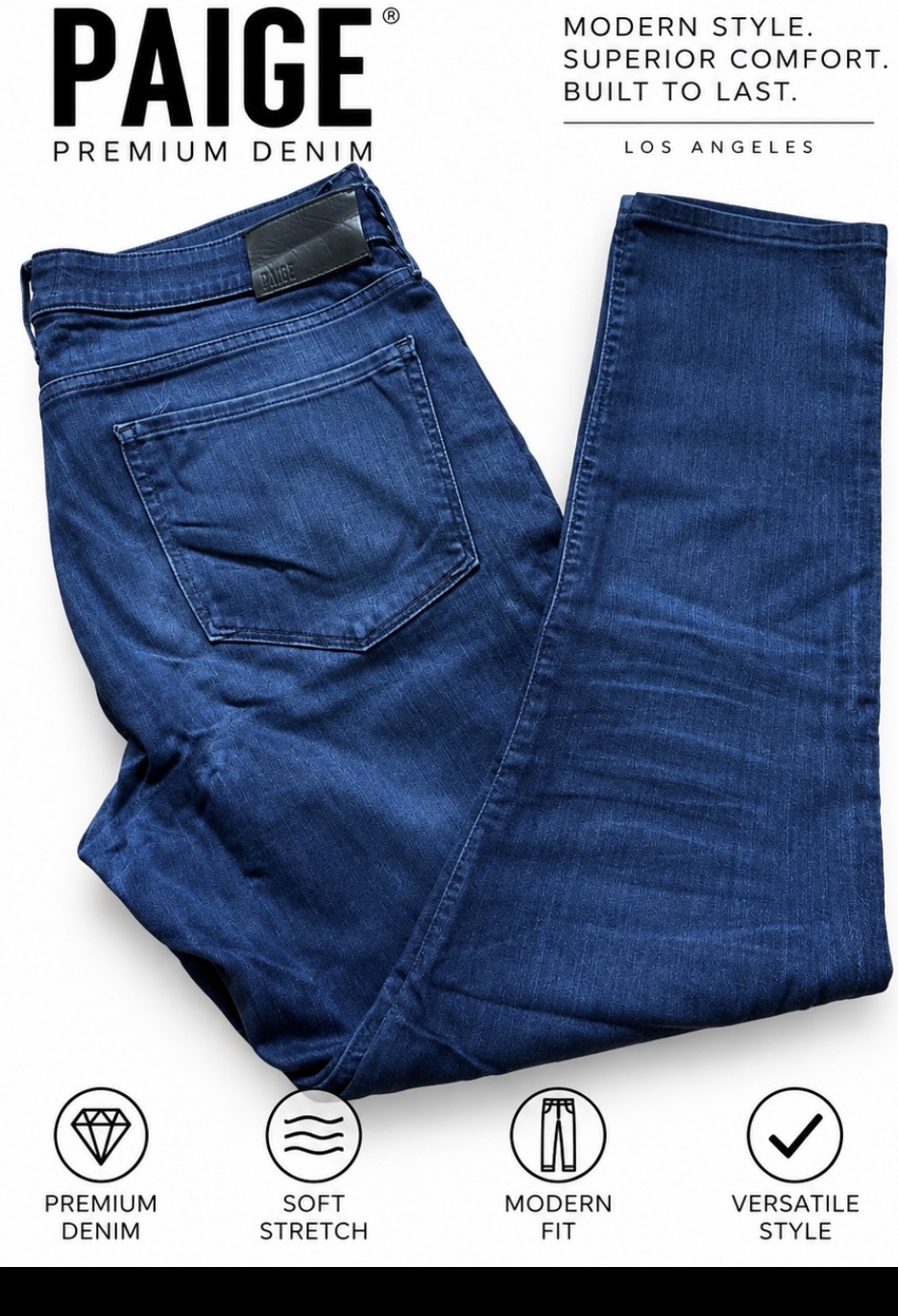 Retail $340.00 Paige Sz 33 Men's Jeans