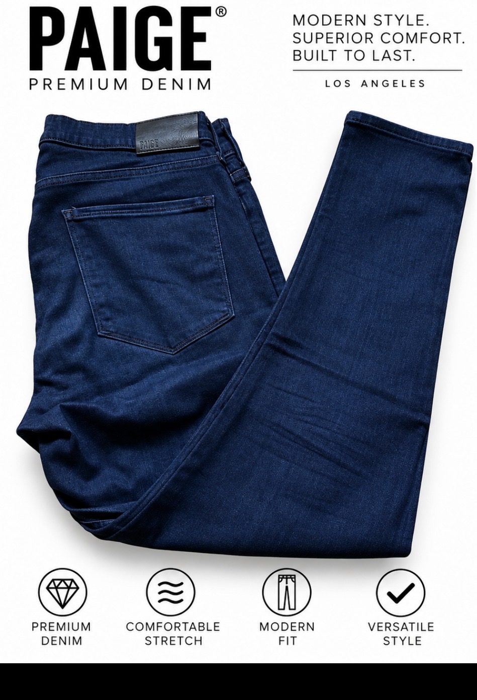 Retail $340.00 Paige Sz 38 Men's Jeans