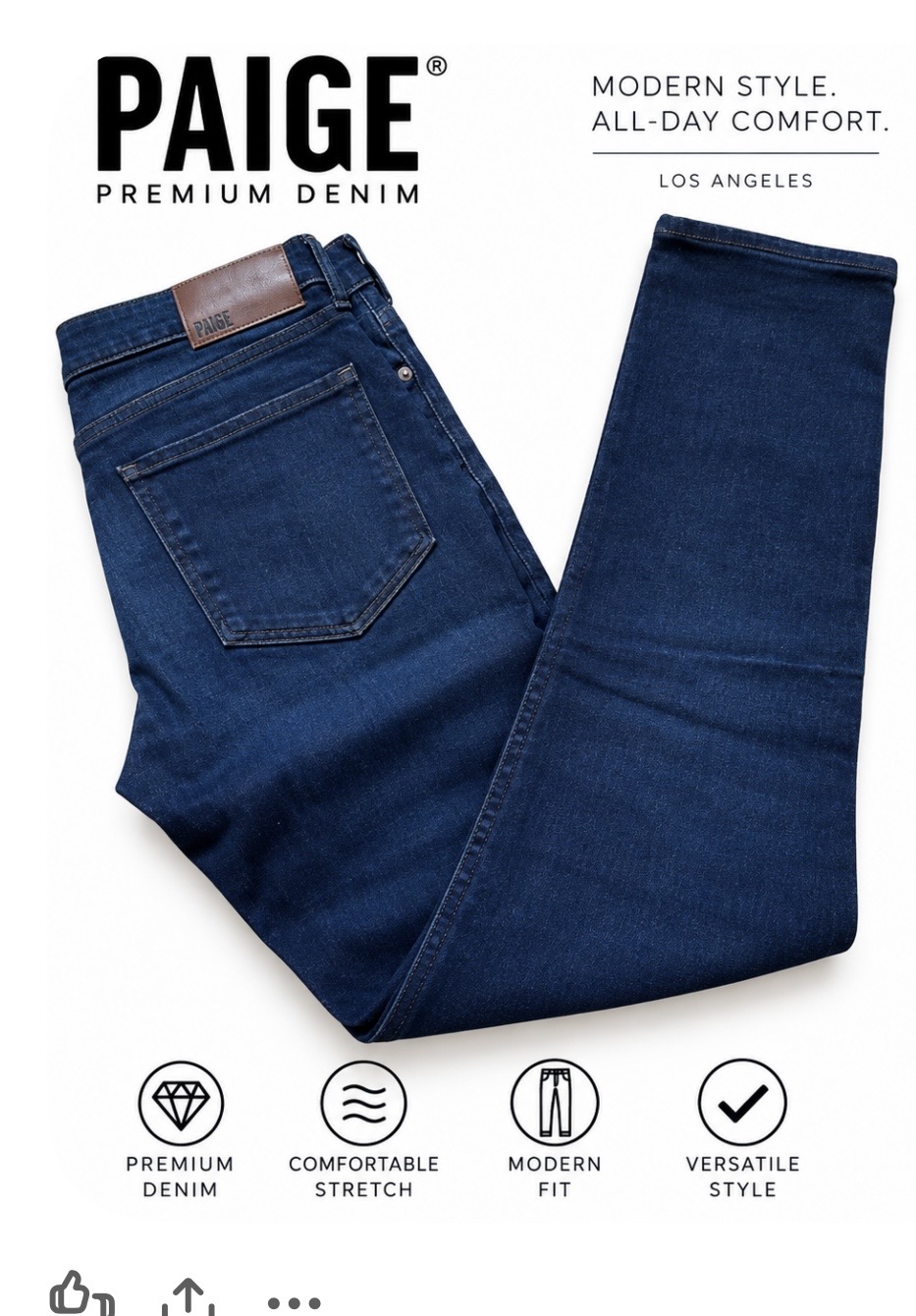 Retail $340.00 Paige Sz 31 Men's Jeans