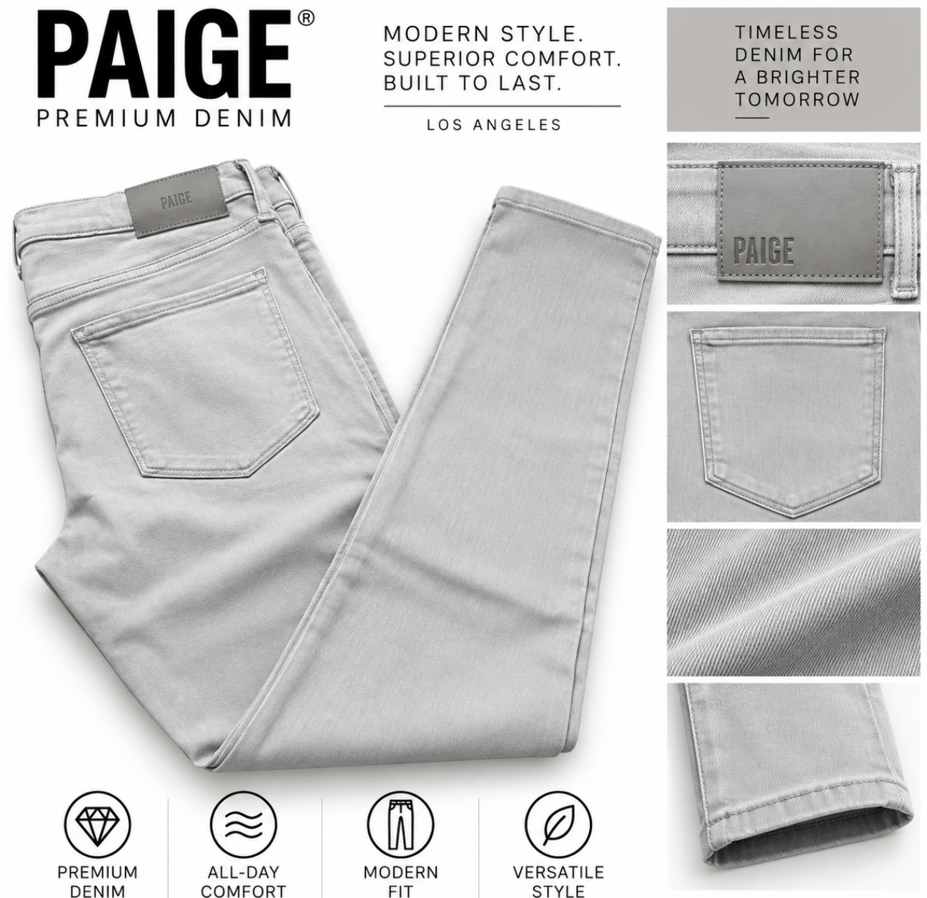 Retail $340.00 Paige Sz 32 Men's Jeans