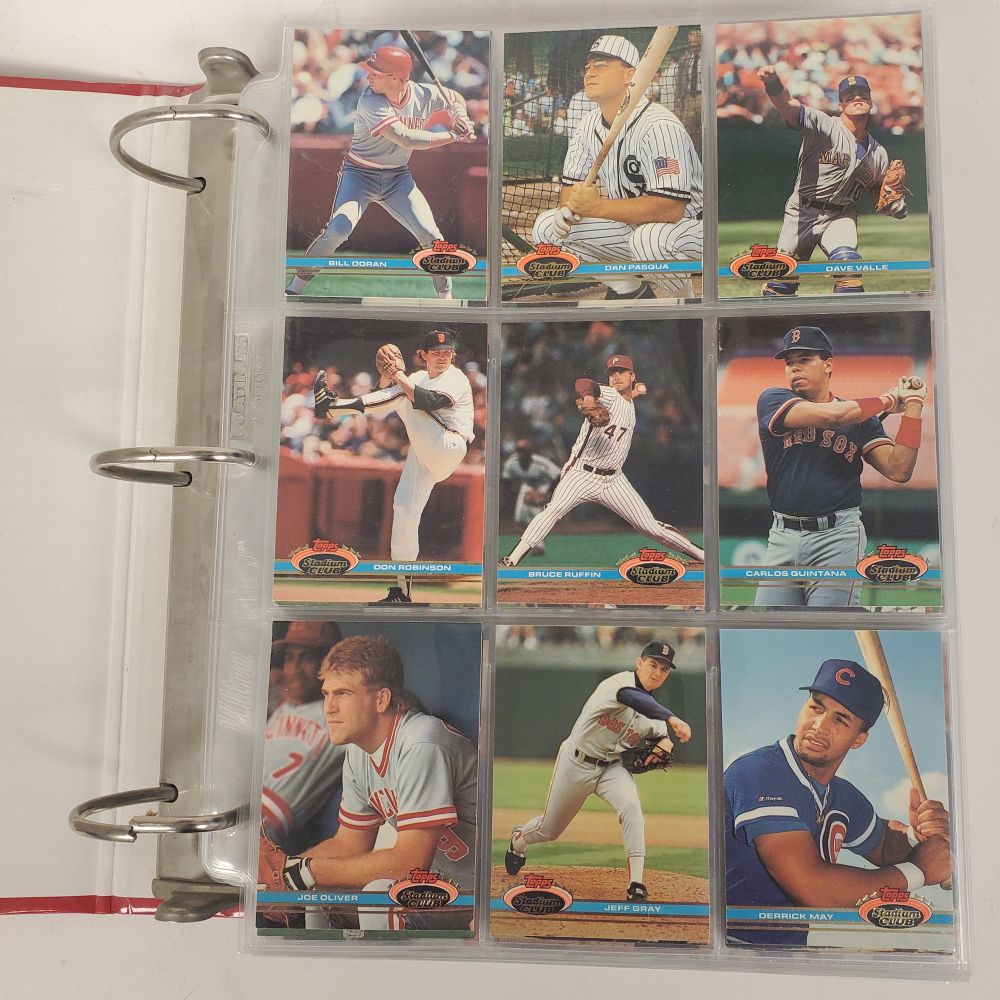 Vintage USA 1990 Fleer Stadium Club MLB Baseball Card Lot of 570 PCS