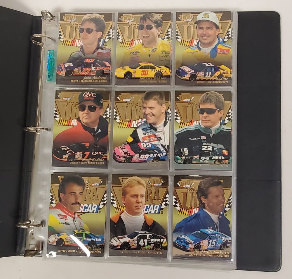 Vintage USA 1996 Ultra Fleer NASCAR Card Lot of 105 PCS TC110