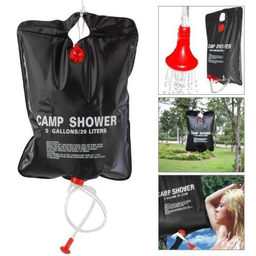 Solar Shower Bag 5 Gallon Camping Outdoor Portable Large Mount Hanging