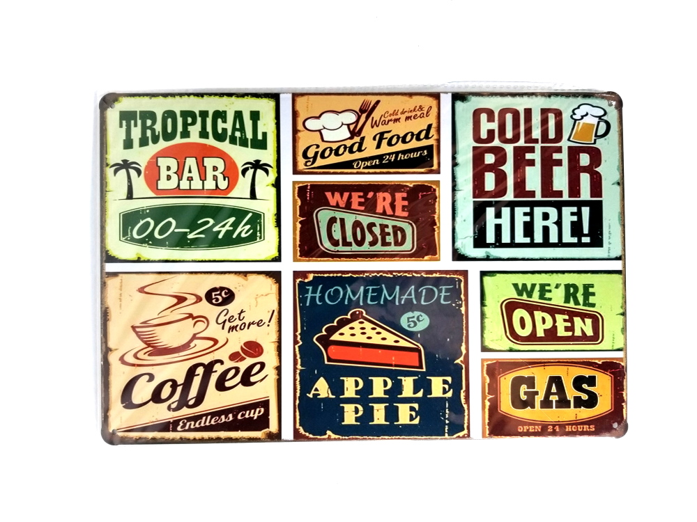 Different Sayings of Wall Decor Metal Sign Property Room