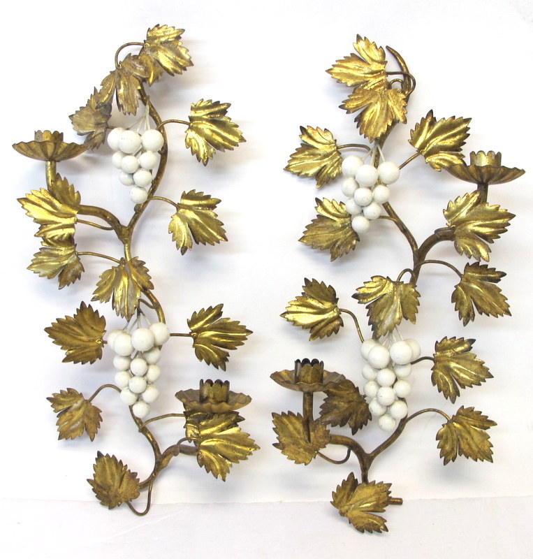 Vintage Wall Mounted Candle Holders Property Room