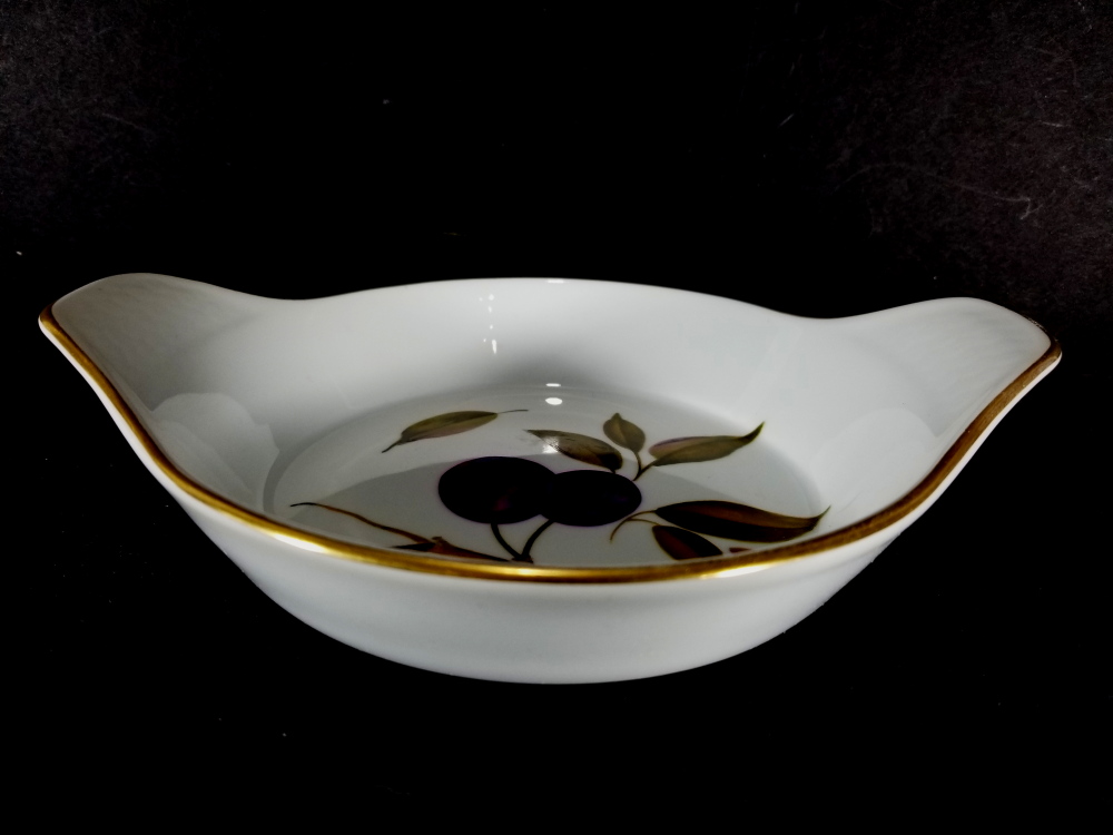 Royal Worcester Oven To Table Ware Porcelain Bowl Evesham Plum Dish