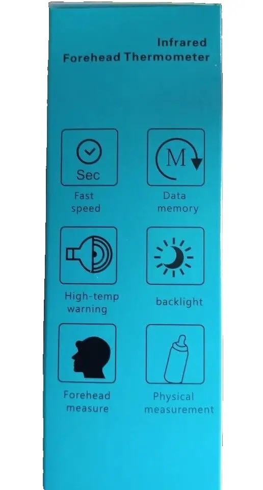 Hi8us Infrared Forehead Thermometer NonContact Gun with Fever Alarm