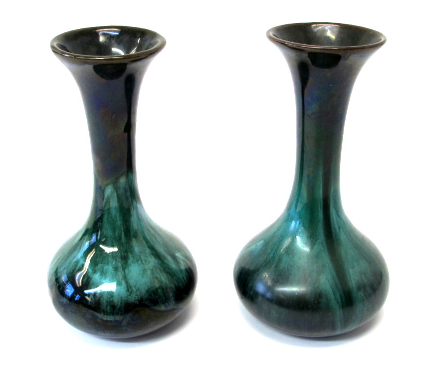 Set of 2 Original Blue Mountain Pottery Small Vases Property Room