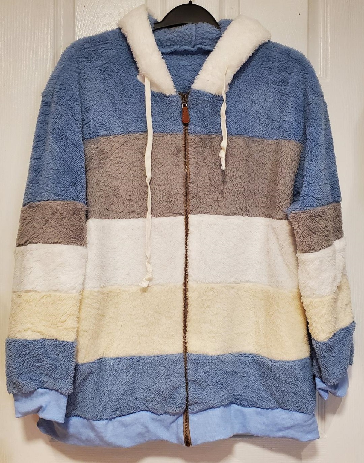 Plus Size Color Block Long Sleeve Hoodie