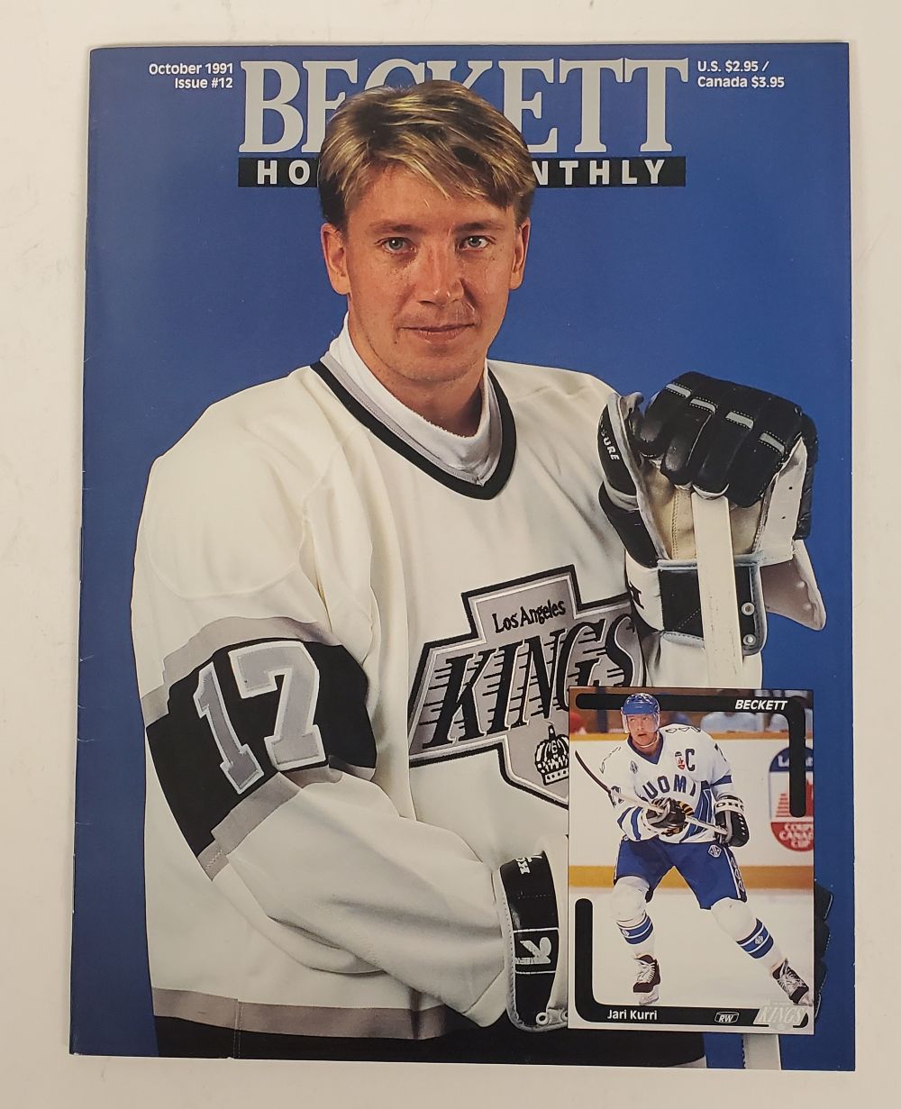 Vintage USA Oct 1991 Beckett Hockey Monthly Jari Kurri