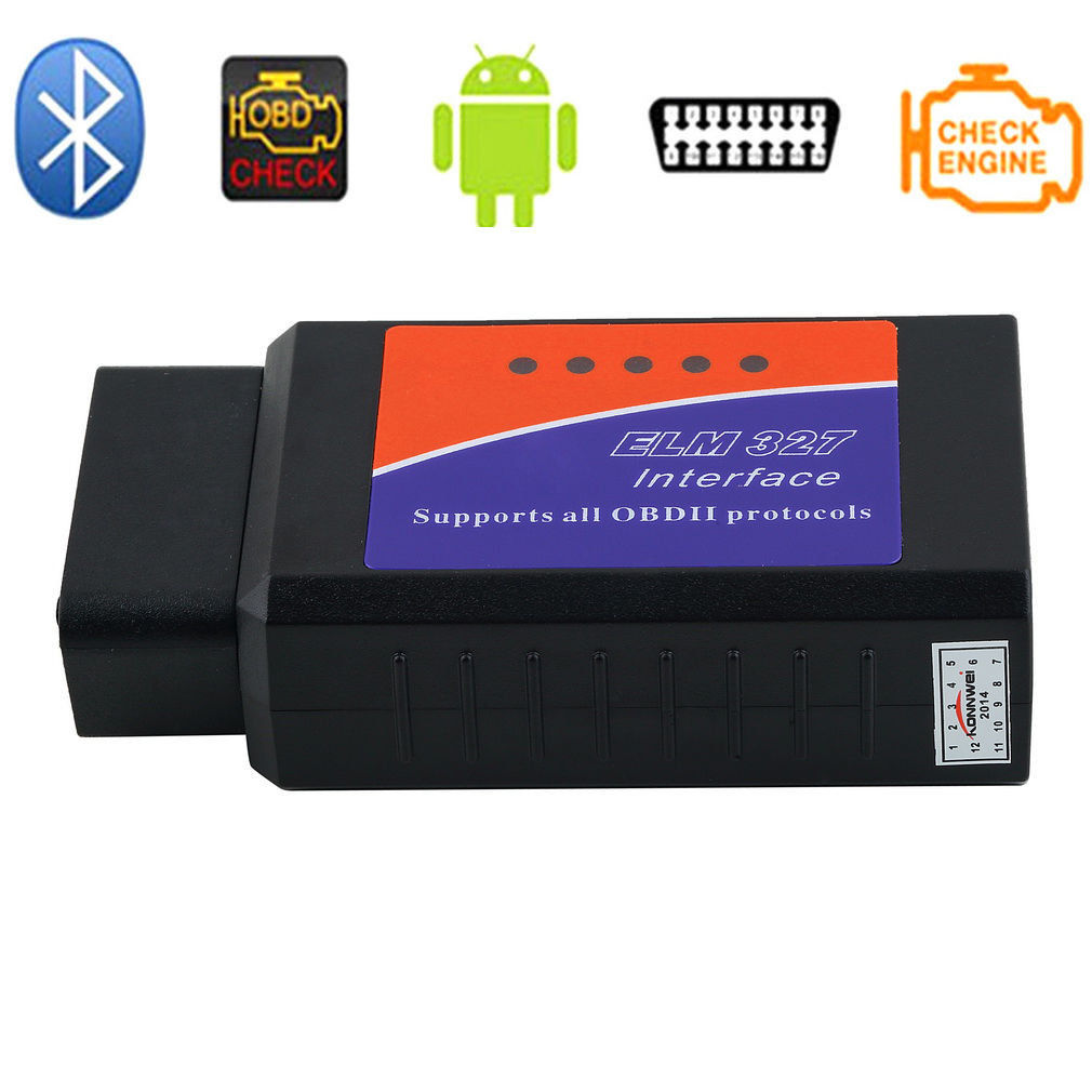 ELM327 OBD2 OBDII V2.1 Bluetooth Car Diagnostic Scanner Android Torque