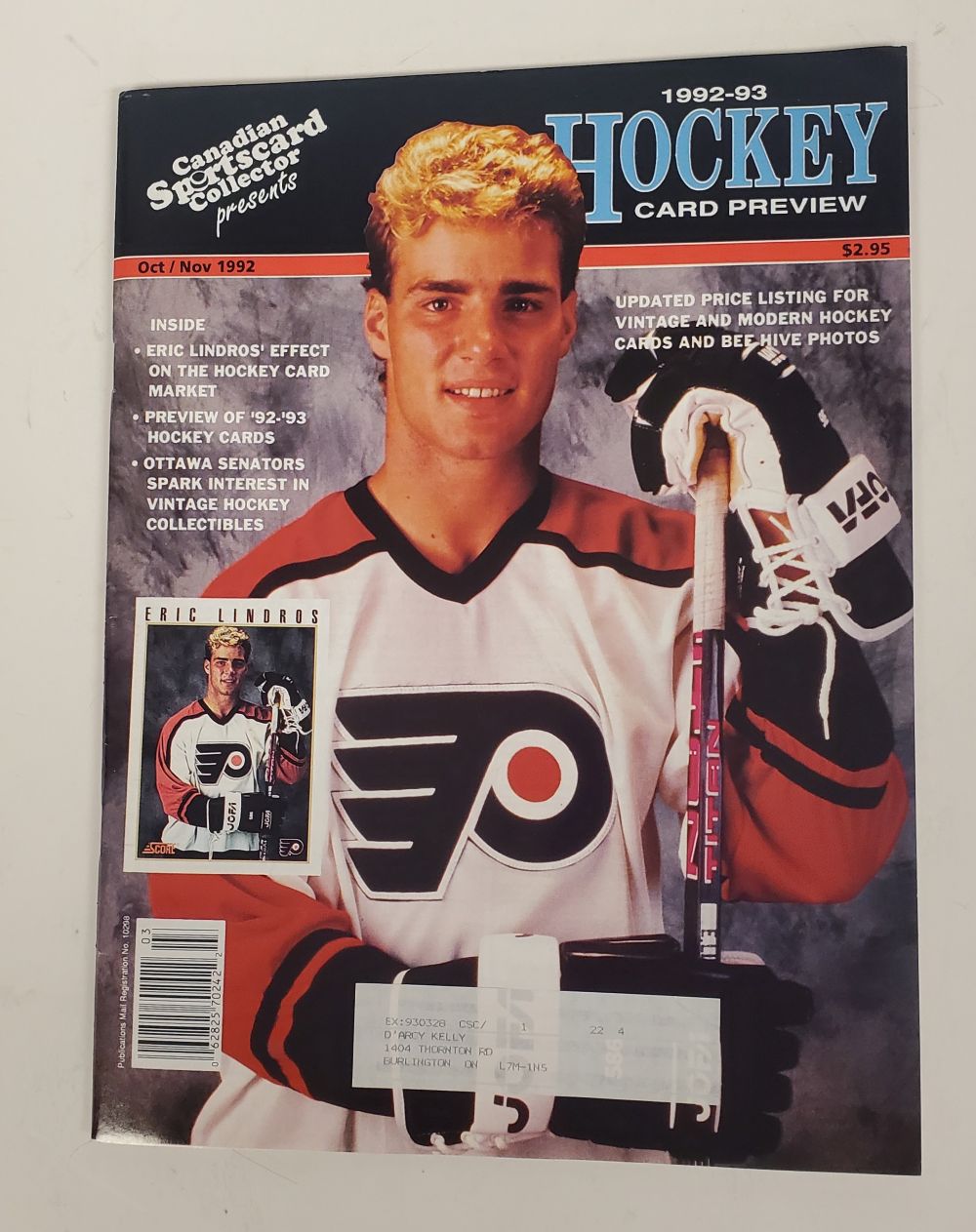 Vintage 1992 Canadian Sportscard Collector Hockey Card Preview Magazine
