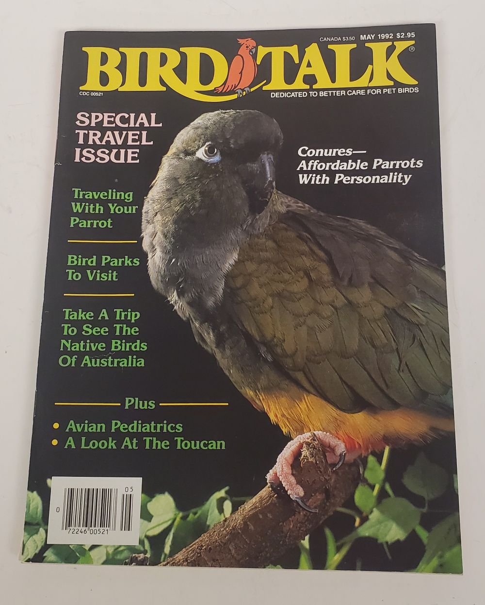 Vintage USA May 1992 Bird Talk Magazine