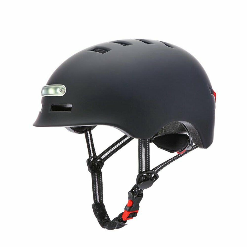 Waterproof Electric Scooter Helmet With Warning Lights Bike LED Light