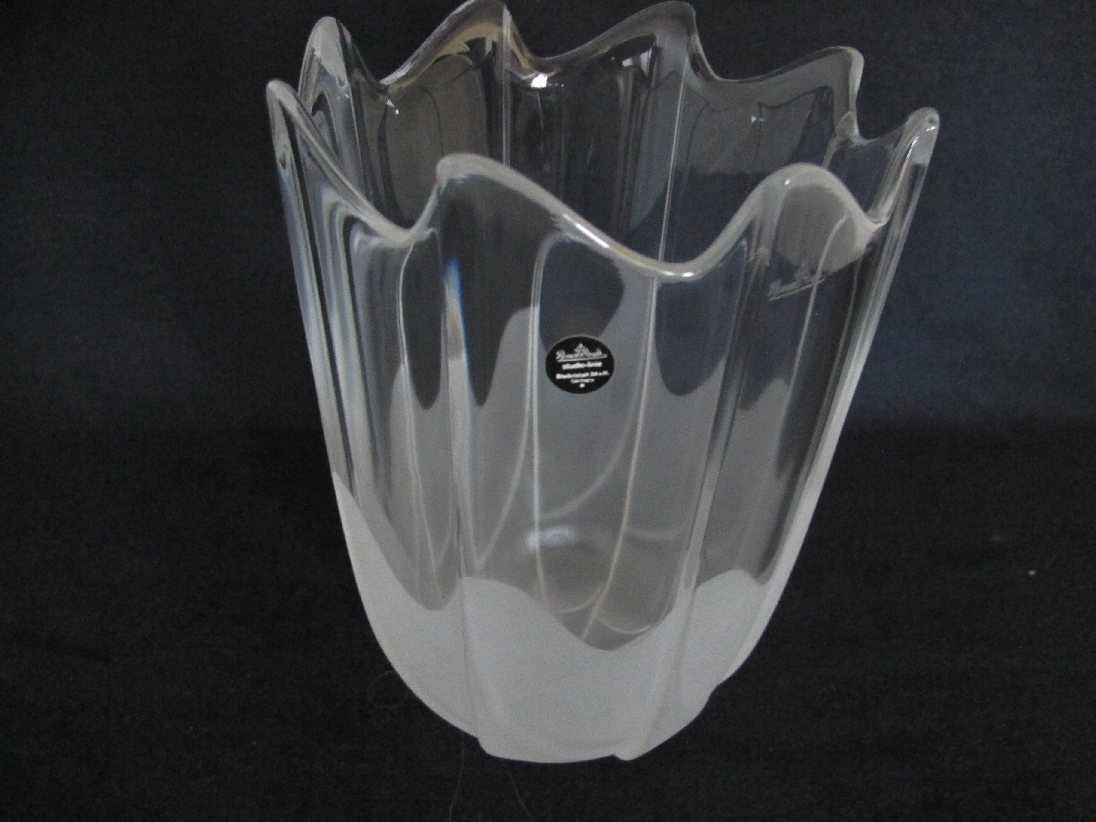 Crystal Vase by Rosenthal Property Room