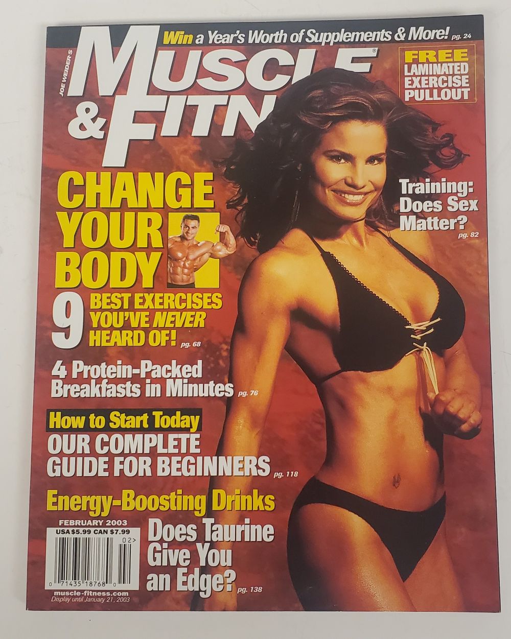 Vintage USA Feb 2003 Muscle & Fitness Magazine
