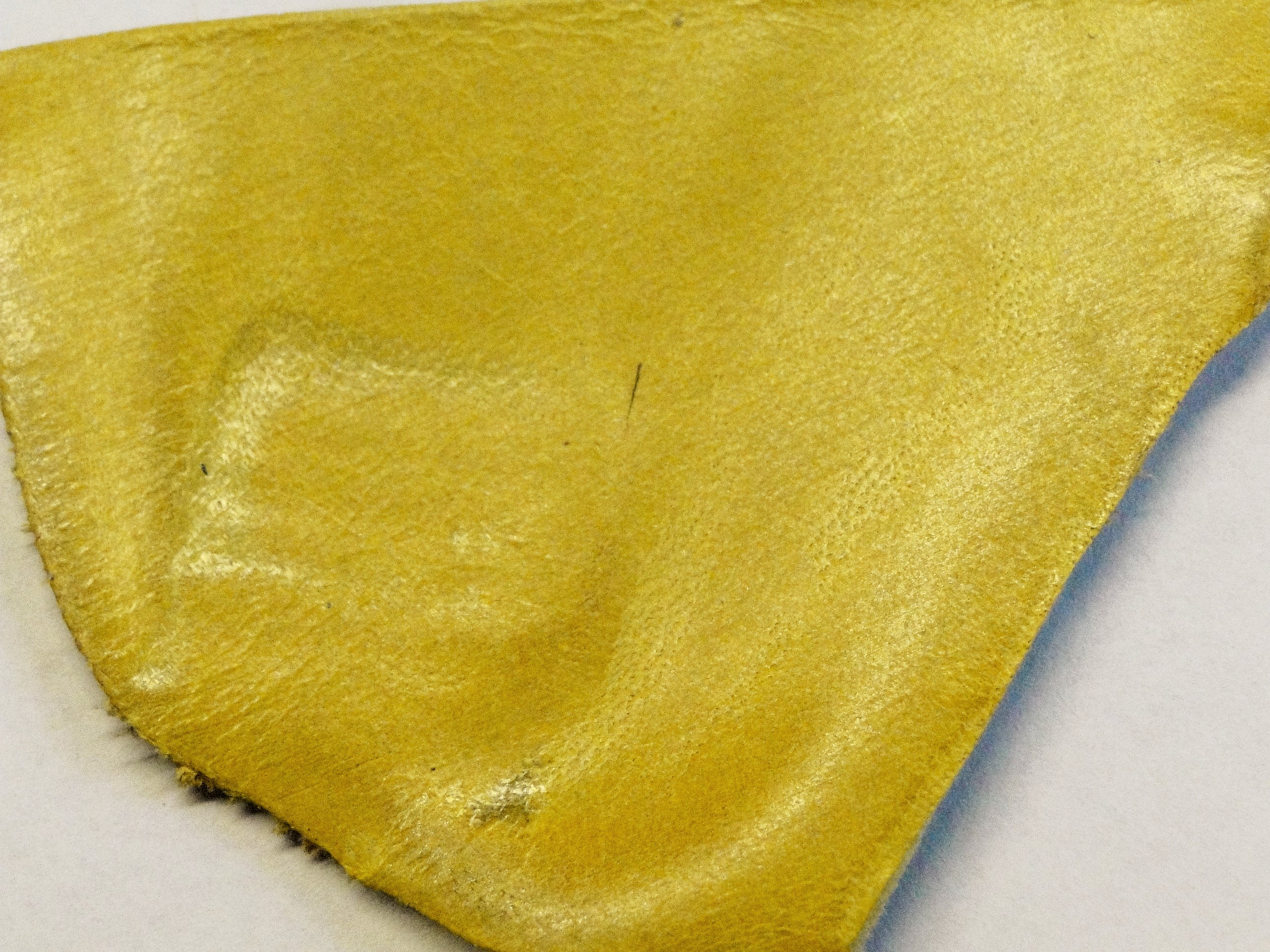 Yellow Cowhide Leather 42 square feet( 6 feet x 7 feet) Property Room