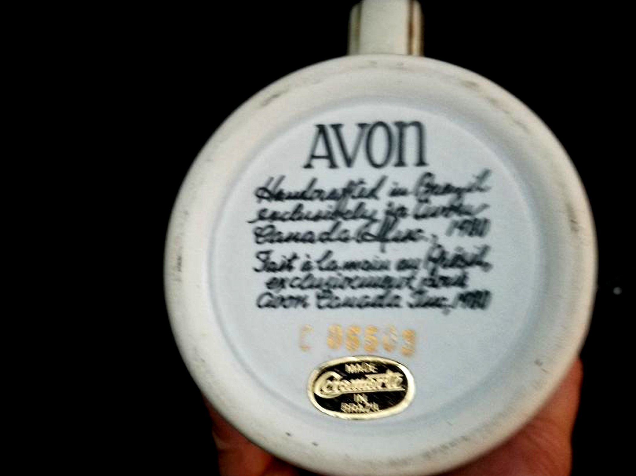 Vintage Avon 1980 Handcrafted Ceramarte Brazil Lidded Beer Stein