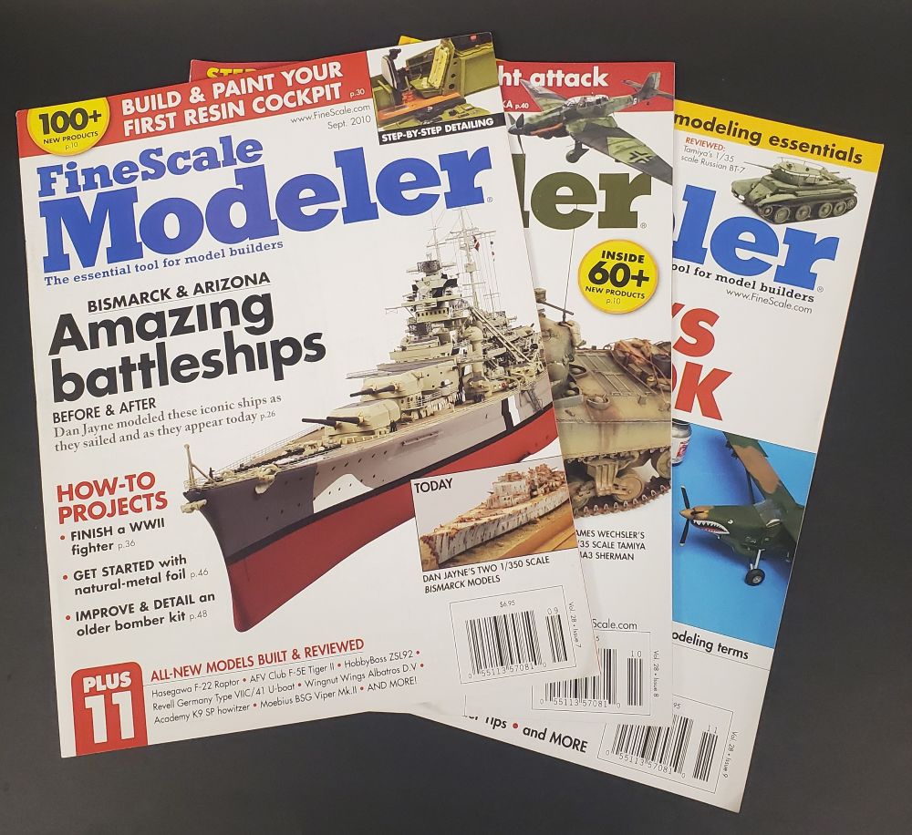 Lot of 3 Fine Scale Modeler Magazines Sept Oct Nov 2010 USA