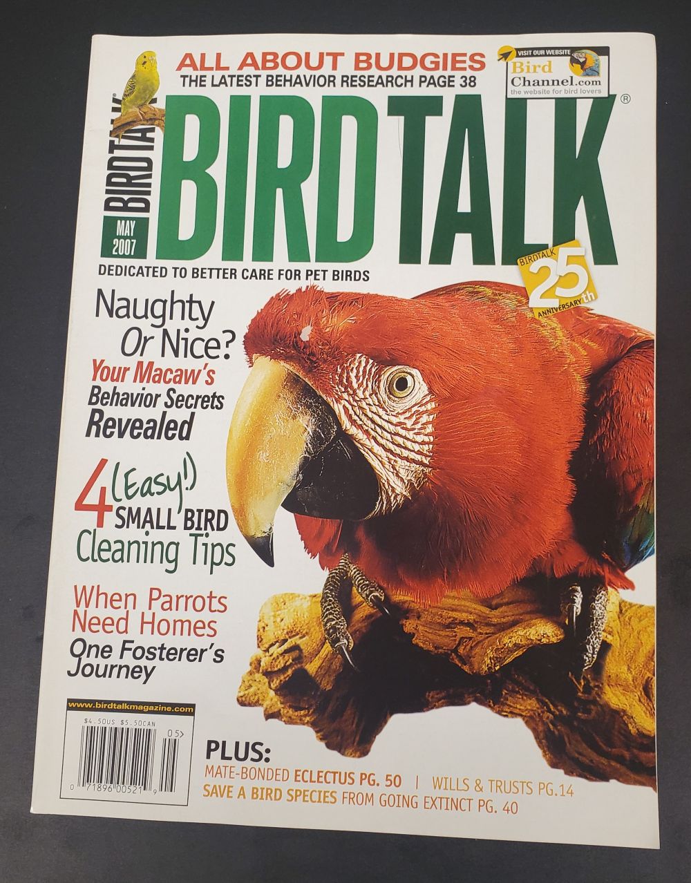 Bird Talk May 2007 USA Monthly Magazine