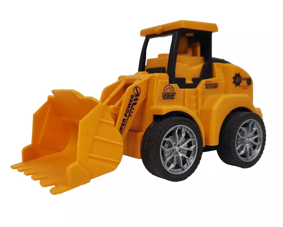 Front Loader Super Power Backhoe Truck Construction Equipment Plastic Toy 5"