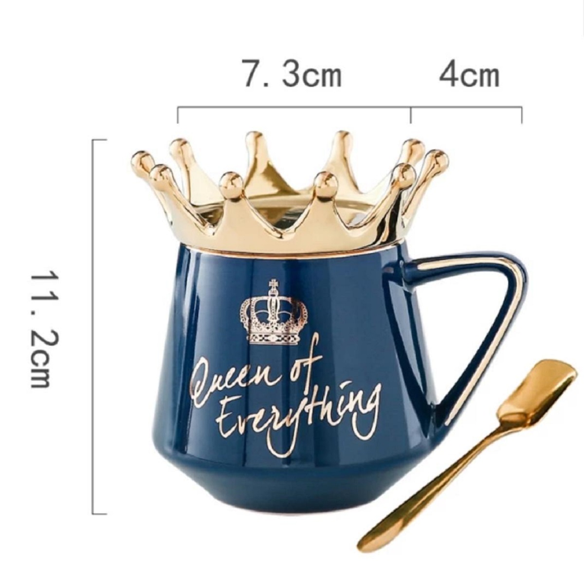 Queen Of Everything Mug With Crown And Spoon