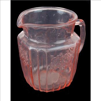 Vintage Pink Depression Glass Pitcher