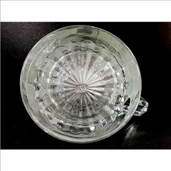 Vintage West German Etched Glass Beer Mug With Lid - Geese In Flight